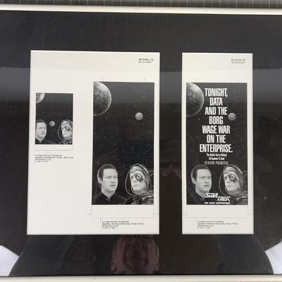 TV Guide Ad Past Up WOW! Framed