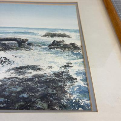 H. Francis Sellers, Signed, Original SEA SCAPE Framed and Matted. Watercolor