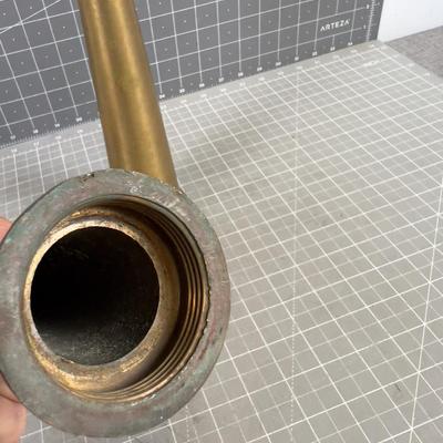 2 Antique Brass Fire Hose Nozzle's 