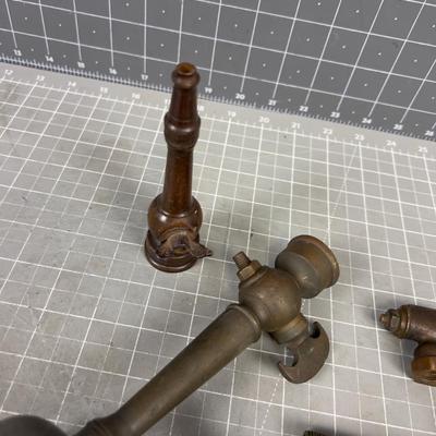 Collection of Brass Nozzle's (6) Different Styles and Shapes
