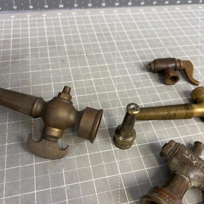 Collection of Brass Nozzle's (6) Different Styles and Shapes
