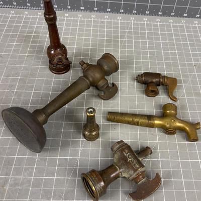 Collection of Brass Nozzle's (6) Different Styles and Shapes