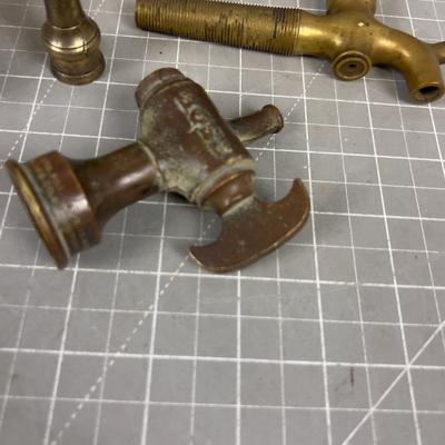 Collection of Brass Nozzle's (6) Different Styles and Shapes