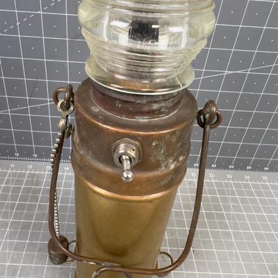 Antique Perkins Marine; Nautical Lantern 