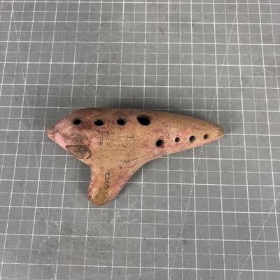 Antique Old Ceramic Pottery Clay OCARINA Whistle Made in Austria 