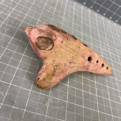 Antique Old Ceramic Pottery Clay OCARINA Whistle Made in Austria 