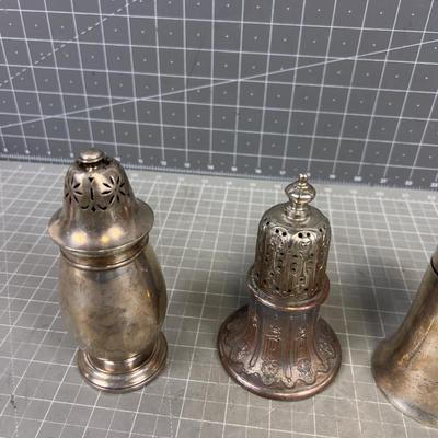 Collection of Silver Platted Shakers NEAT!!!