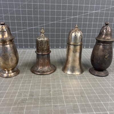 Collection of Silver Platted Shakers NEAT!!!