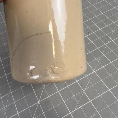 Small Stone Ware Crock and Bottle 