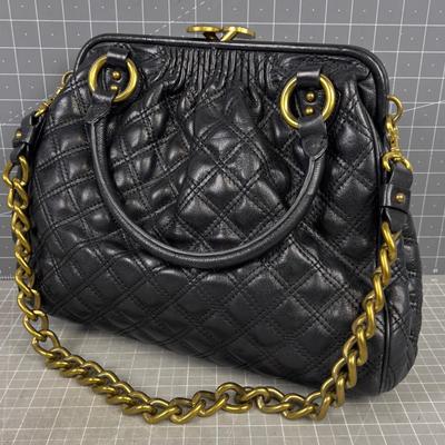 BLACK Pillow and CHAINS Purse Made in Italy by Marc Jacobs Designer