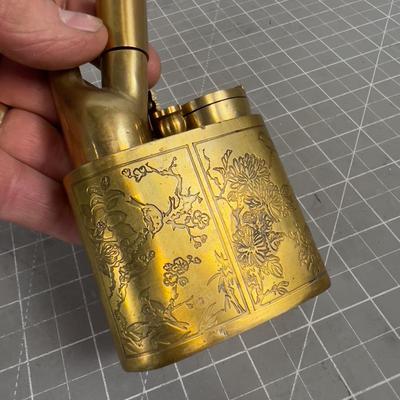 2 Brass Opium Pipes 