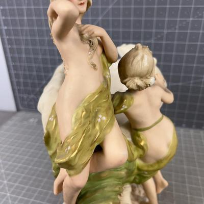 Royal Dux Art Nouveau  Shell Dish 