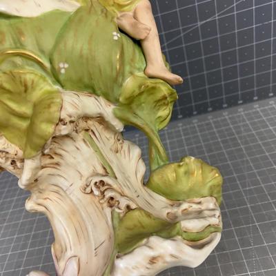 Royal Dux Art Nouveau  Shell Dish 