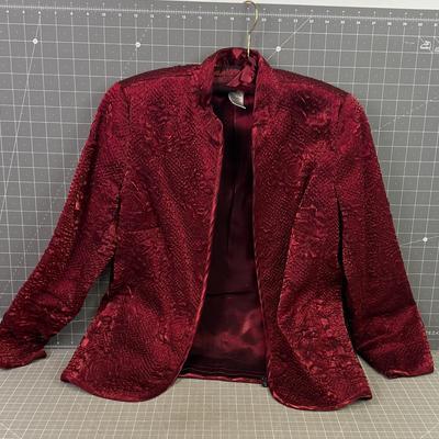Laura Ashley Beautiful Zip Jacket NICE! Pretty