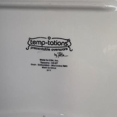 Temptations Tapestry Baking Dish NEW~~~