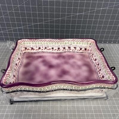 Temptations Tapestry Baking Dish NEW~~~