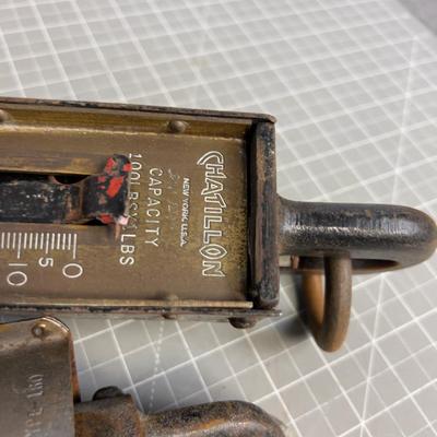 2 Antique 100# Spring  Scale 