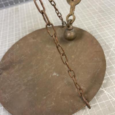 Antique Balance Scale Brass and Iron 