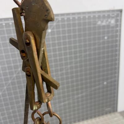 Antique Balance Scale Brass and Iron 
