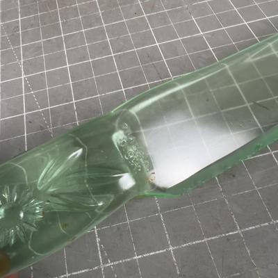Green Depression Glass Cake Knife. COOL!!! 