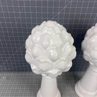 Pair of Artichoke Decorative items NEW