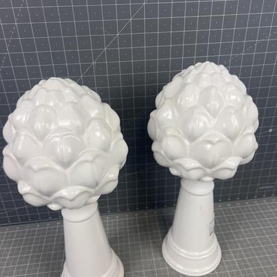 Pair of Artichoke Decorative items NEW