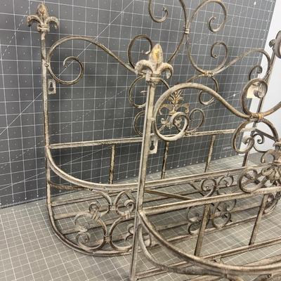 New Iron Plant Wall Basket Sconces 