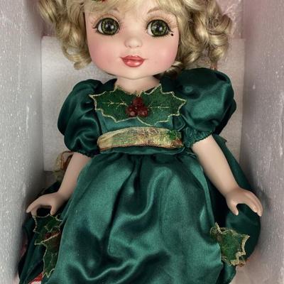M15 MARIE OSMOND ADORA THE SEASON BELLE HOLIDAY CHRISTMAS 12" PORCELAIN DOLL NIB