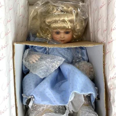 M4 MARIE OSMOND ANGEL BABY NEW MILLENNIUM COLLECTION PORCELAIN DOLL NIB