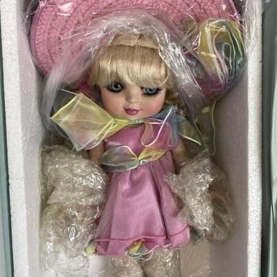 M2 MARIE OSMOND PORCELAIN DOLL EASTER BONNET ON IT ADORA BELLE MIB