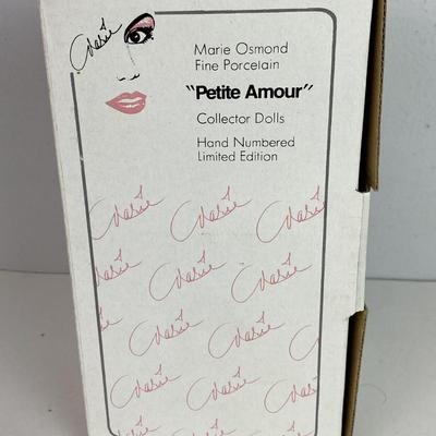 M8 MARIE OSMOND PORCELAIN 6" DOLL LAURA PETITE AMOUR SERIES MIB