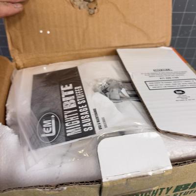 LEM Mighty Bit Sausage Stuffer, New in Opened Box. 