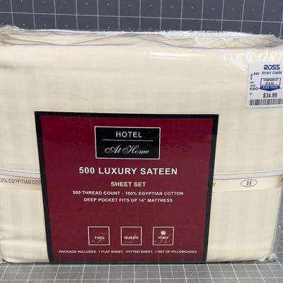 King Sheet Set NEW in the Package Egyptian Cotton 