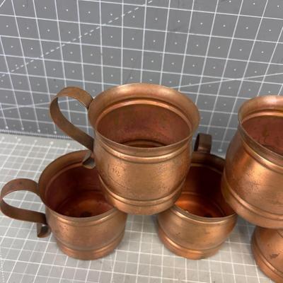 Solid Copper Moscow Mule Mugs 