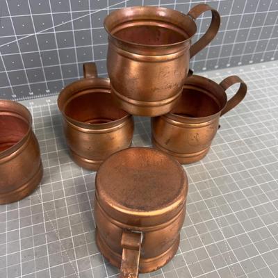 Solid Copper Moscow Mule Mugs 