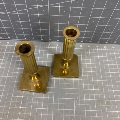 Solid Brass Candle Sticks Made in SWEDEN 