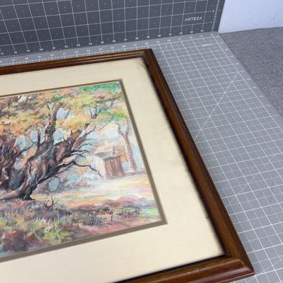 Alice L. Corbett, Pastel, Tree in the Woods