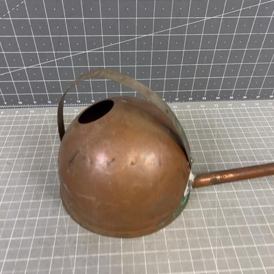 Solid Old Copper Watering Can 