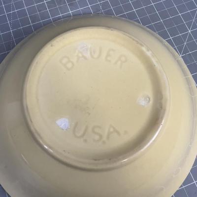 BAUER Yellow Serving Bowl, Collectible.  