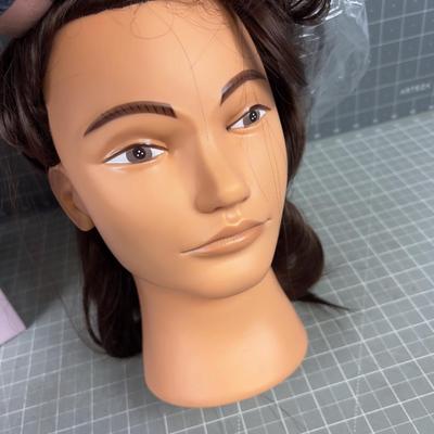 Hair GINKGO With Clamps For Like a Practice Hair Cut