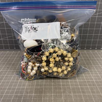 Tray of Costume Jewelry- " A Gallon of Jewels"