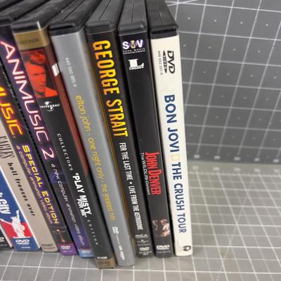 MUSIC DVD's of music of some sort