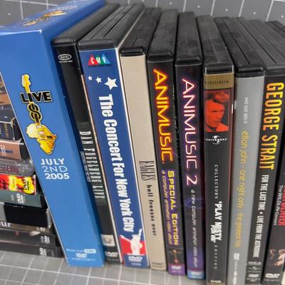 MUSIC DVD's of music of some sort