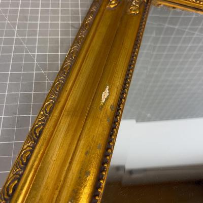 Gold Toned Wall Mirror 