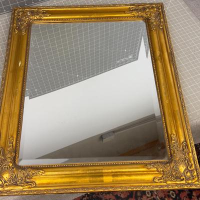Gold Toned Wall Mirror 