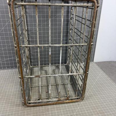 Vintage Wire Milk Crate