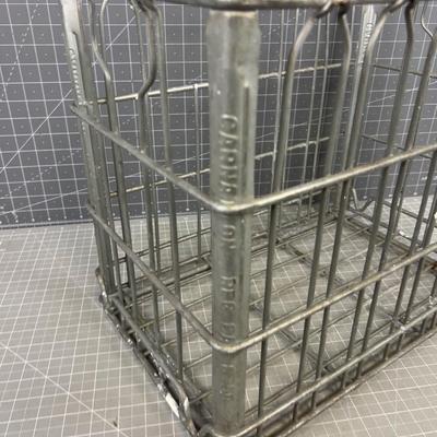 Vintage Wire Milk Crate