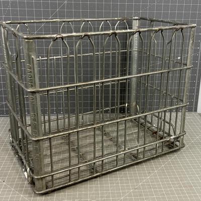 Vintage Wire Milk Crate