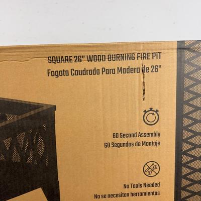 26" NEW Fire Pit METAL in the Box NEW 
