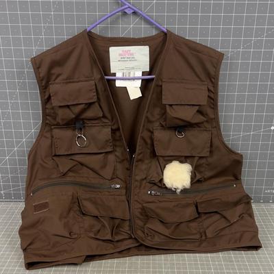 Fly Fishing Vest,  Like New BROWN 